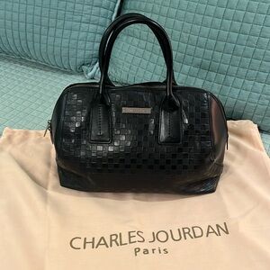 Black Charles Jourdan Purse Satchel
